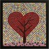 20 cm Mosaic Set with Solid Wood Frame Love