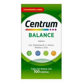 Multivitamínico Balance con fórmulas especializadas 100 Tabletas Centrum