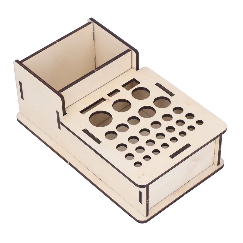 Leather Tools Storage Box Shelf Beech Leathers Craft Rack Stand