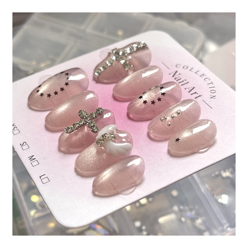 Crossplum Handmade Nail Tips - Square / 크로스플럼 수제네일팁 -