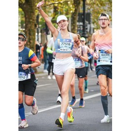 NIOUK Safe Race Bib Clips,8PCS Race Number Buckles Safety Lock Fasteners,Marathon, Cycling and Event Number Bib Buckles Clips,Safe Reusable Easy to Use