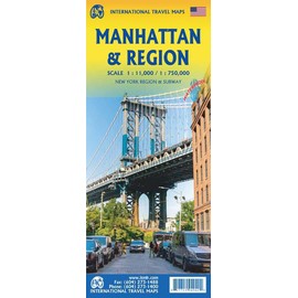 Manhattan & New York State Travel Reference Map- 2025 edi