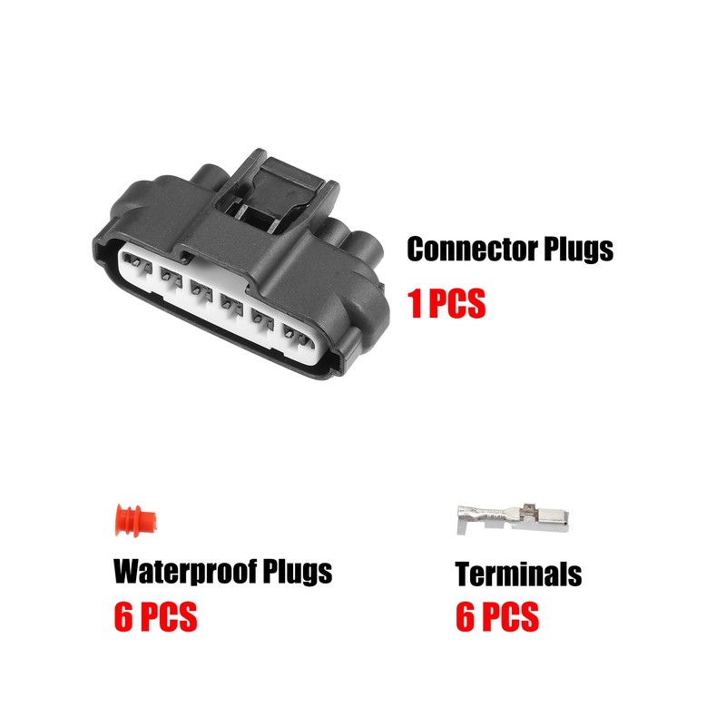 X AUTOHAUX 6 Pin Car Throttle Position Sensor Connector Adapter