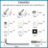 Kit de tornillos antirrobo para matrícula,Tornillos antirrobo de acero inoxidable,Con