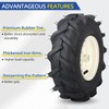 GICOOL 13x5.00-6" Tiller Tire and Wheel, 【3/4" Axle Size】, 3-1/8"