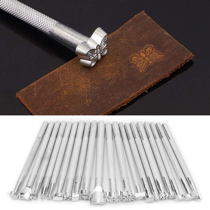 Naroote Wosune Leather Stamp Tool Set, Easy to Use Leather
