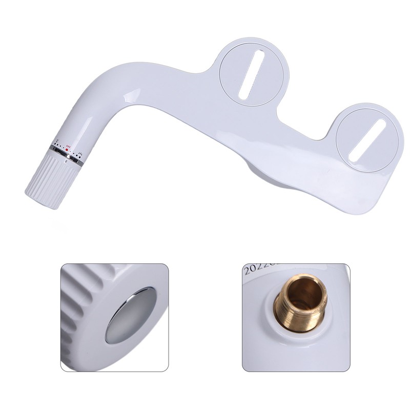 G1/2 Toilet Bidet Attachment Set ABS Dual Nozzle Bathroom Bidet