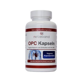 Netzeband OPC Capsules Vegan - 120 Premium Capsules High Dose - 524 mg Pure OPC Each 2 Capsules