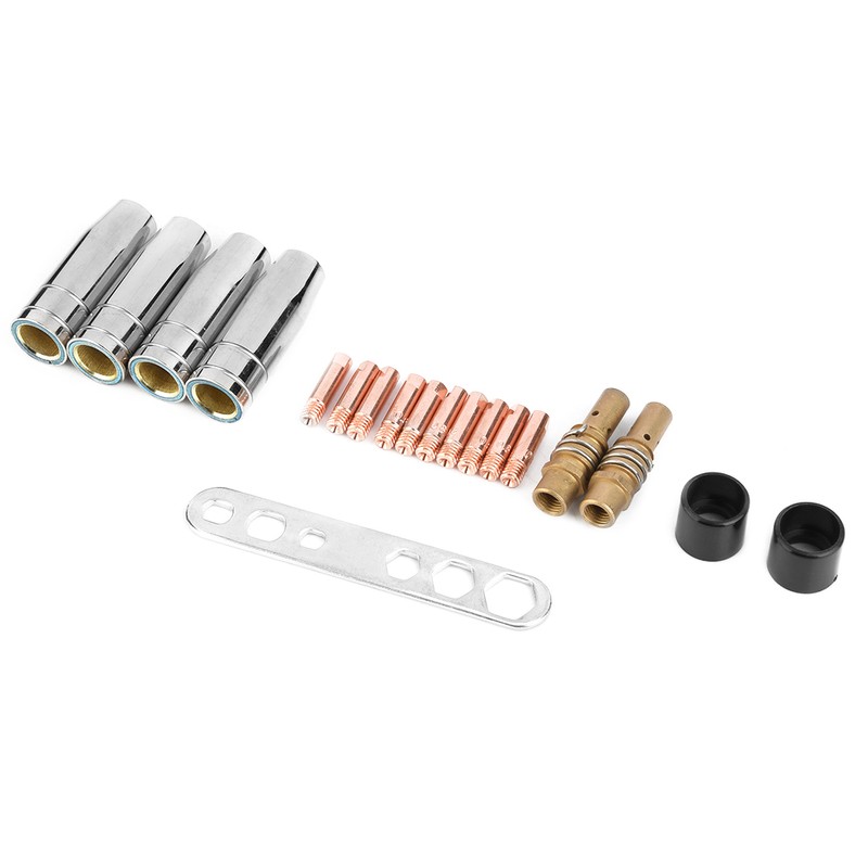 19Pcs/set MIG/MAG Welding Contact Tips 0.8 Gas Nozzle Tip Kit