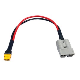 daier XT60 Female Connector Plug to 50A 600V Battery Quick Connect Connector Plug with 12AWG Cable for Solar System Connection