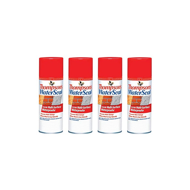 Thompsons TH.010100-18 Clear Multi-Surface Aerosol Waterproofer (Fоur Paсk)