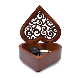 Sooharic Wooden Music Box La la Land, Heart-Shaped Wind Up Clockwork Mechanism Musical Gifts for Kids (La la Land)