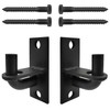 2 Pack Wall Mount Gate Hinges with Screws, Heavy Duty