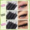 D-Curly 초보자를 위한 D-Curly 클러스터 속눈썹 연장 480Pcs 볼륨 DIY