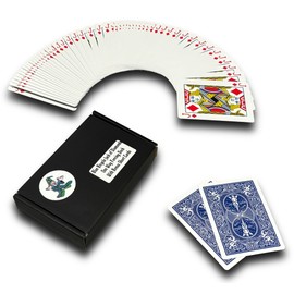 Ted's Sterling Magic Bicycle One Way Force Deck Trick Kit with Bonus Short Cards, Blue Back Diamonds (Jack)