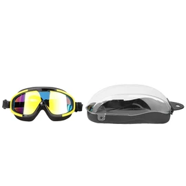 Outdoors Silica Gel HD Anti Fog Waterproof Wide View Swimming Goggles UV Protection(Yellow)