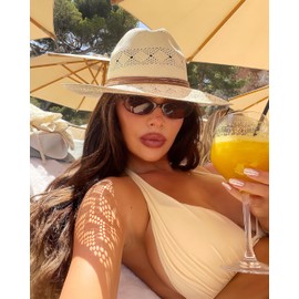 Colrea Retro Oval Sunglasses for Women Small Cat Eye Sun Glasses Womens Trendy Y2K Narrow Shades UV400 Protection CL009