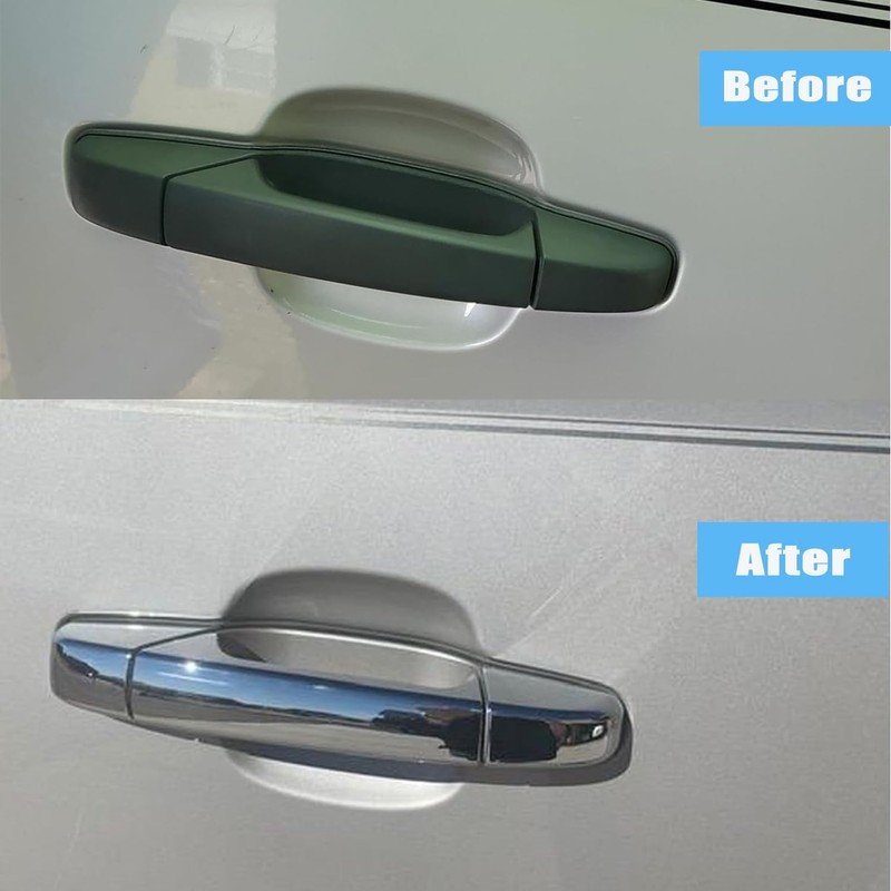 AUCERAMIC Chrome Door Handle Covers Trim Compatible with 2007-2014 Chevy