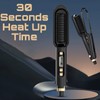LED Hair Straightening Brush Negative Ion Adjustable Temperature Automatic Straight