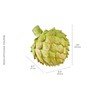 Elements Resin Artichoke Figurine, 6.69x6.5x7.8 Inch, Green