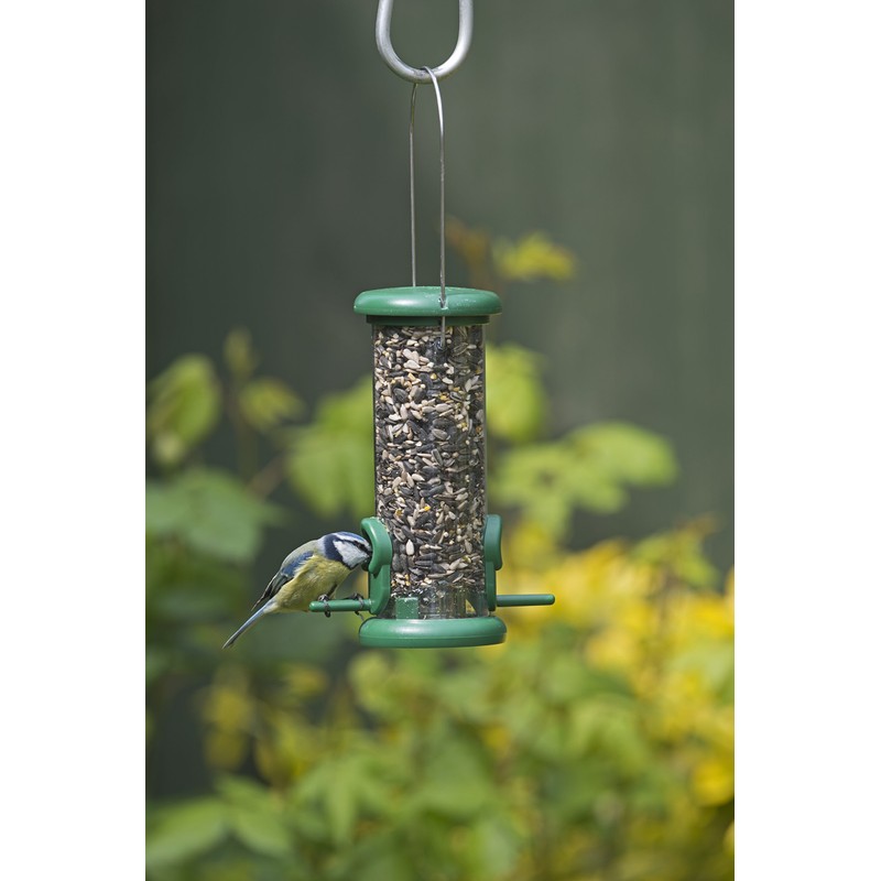 Ring-Pull TO-S1G Small Bird Feeder for Seeds - Green