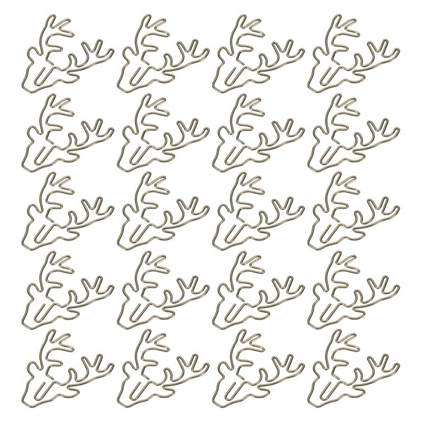 YOKIVE 20 Pcs Paper Clip, Deer Animal-Shaped Clips, Keep Table