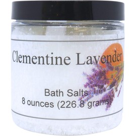 Clementine Lavender Bath Salts by Eclectic Lady, 8 ounces