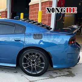 Xinghe for Dodge Charger 2015-2022 Fuel Door Gas Cap Vinyl Decal Sticker Matte Black