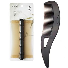 Hollow Comb PP Bamboo Styling Double-Sided Fine Teeth Lice Comb Dandruff Comb Exfoliating Comb Comfortable Lice Brush Baby Hair Comb for Long Hair for VariousHair Types and Promote Healthy Scalp
