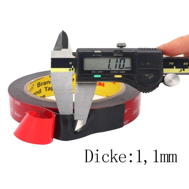 3M 3M Doppelseitiges Klebeband Extra Stark, Wasserfest und Hochtemperaturbest?ndig fr