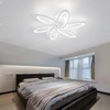 SEABLE Modern LED Light, 6+1 Rings 93W Dimmable Fixture 29.5"