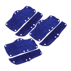 Techson Cotton Hard Hat Sweatband, Washable Adjustable Hardhat Liner to Keeps Cool and Dry, Removable Reusable Hard Hat Accessories Fit Most Safety Helmets (6 PCS, Dark Blue)