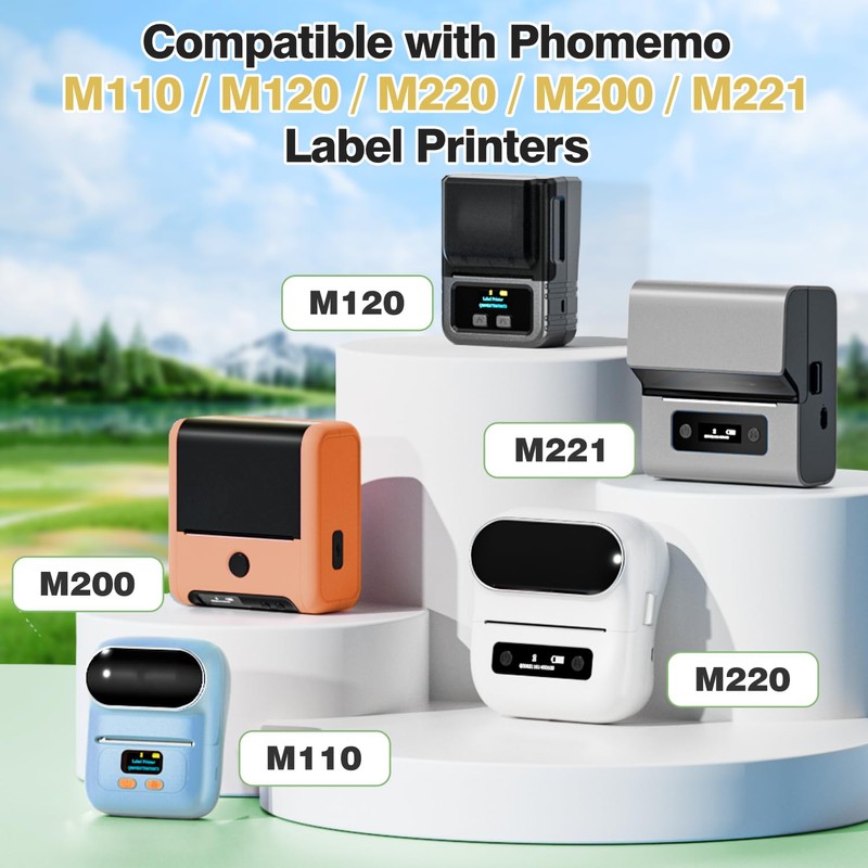 Phomemo Round Labels for M200 M220 M120 M110 Label Printer