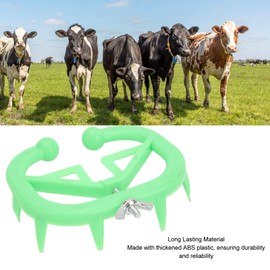 Asixxsix Calf Weaner, 20Pcs Plastic Cow Nose Thorn, Safe Comfortable Durable Not Easy to Break Effective Weaning Cattle Nose Rings with a Nose Spike for Dairy, Beef Cattle, Livestocks