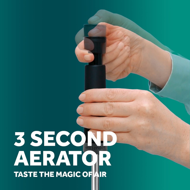 Airtender Stainless Steel Wine Aerator - Decanter - More Flavour