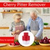 Cherry Pitter Tool,7-Hole Adjustable Fruit Seed Remover with Push-Down Design,