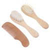 KOMBIUDA 1set Newborn Brush Set Hair Brush and Comb Set
