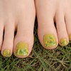 Hexagonal glitter point thumb pedi tip set of 4 -