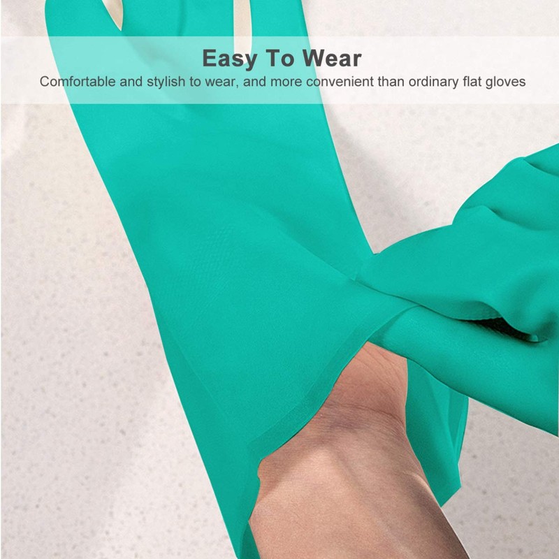 Healifty Oil Resistant Rubber Gloves Housework Dishwashing Gloves Waterproof Gloves