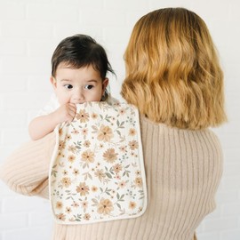 Konssy 6-Pack Muslin Baby Burp Cloths, Large 100% Cotton Burping Clothes, Soft & Absorbent for Newborns, Baby Boys and Girls