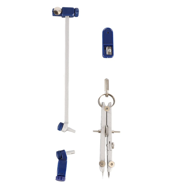 Compass Geometry Set Extensible Zinc Alloy Shatterproof Box Packed Durable