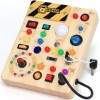 Harvow Best Busy Board with LED Light Switches Montessori Toys