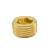 Hooshing 3/8" NPT Brass Pipe Plug Counter Sunk Internal Hex