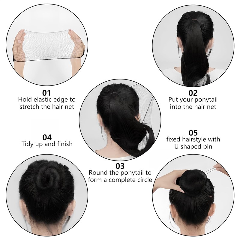 10 Pcs Hair Nets,Invisible Ballet Hair Nets for Buns Kids,Elastic