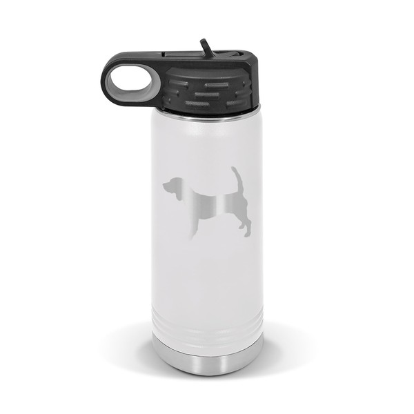 RDW Beagle Water Bottle 20 oz - Laser Engraved w/Flip