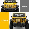 HECASA Hood Shield Compatible with 2007-2018 Jeep Wrangler JK PC