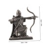 Kisangel Medieval Knight Figures Retro Guard Ornaments for Toy Desk
