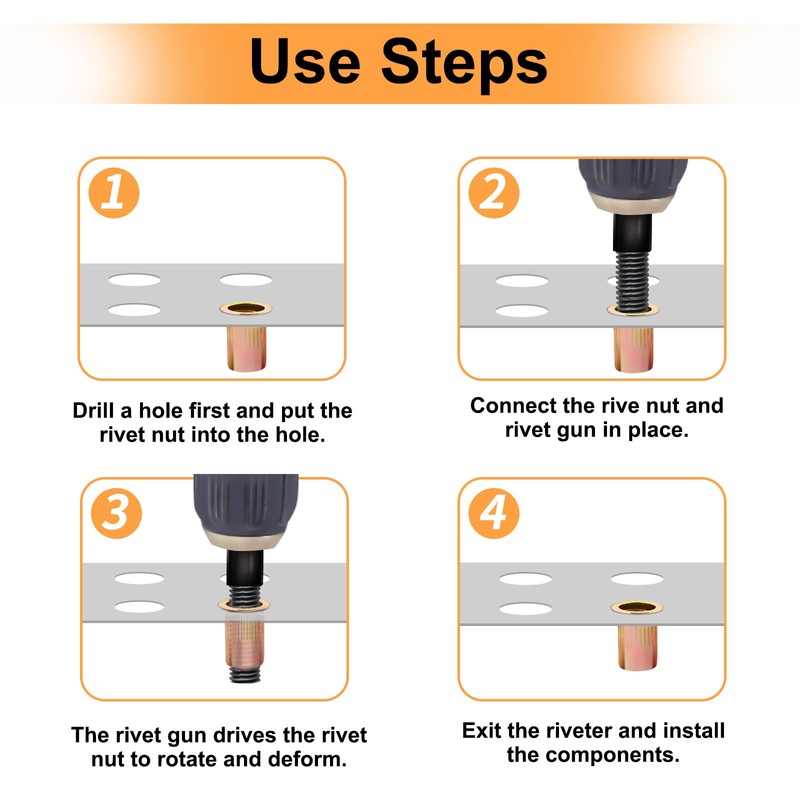 Rivet Nuts Retractable Nuts Thread Rivets M5 Blind Rivet Nuts