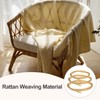 sourcing map 3 Rolls Bamboo Strips for Weaving, 0.16" x
