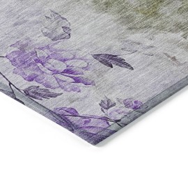 Addison Rugs Chantille ACN724 Purple 1'8" x 2'6" Indoor Outdoor Area Rug, Easy Clean, Machine Washable, Non Shedding, Bedroom, Entry, Living Room, Dining Room, Kitchen, Patio Rug